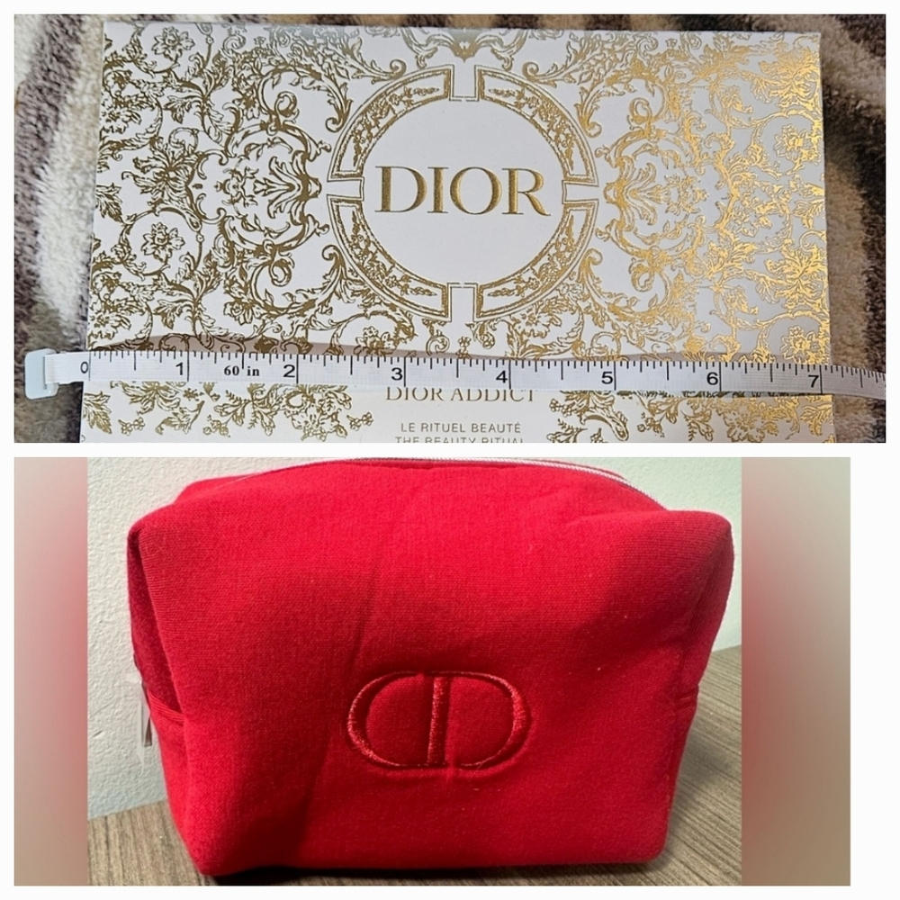 Authentic Dior Box And Nwot Cosmetic Pouch - image 1